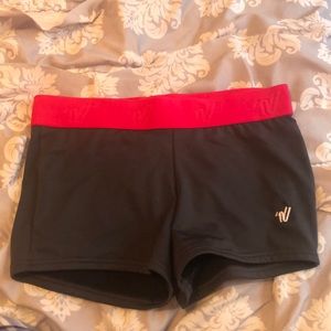 Charcoal grey and pink spandex (wcss)